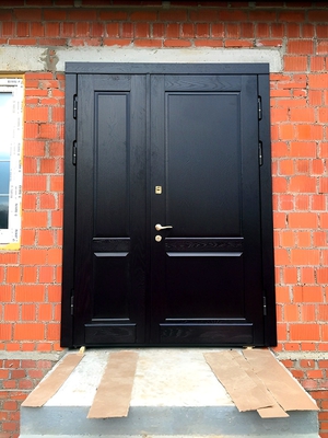 Полуторная дверь МДФ шпон Полуторная дверь МДФ шпон